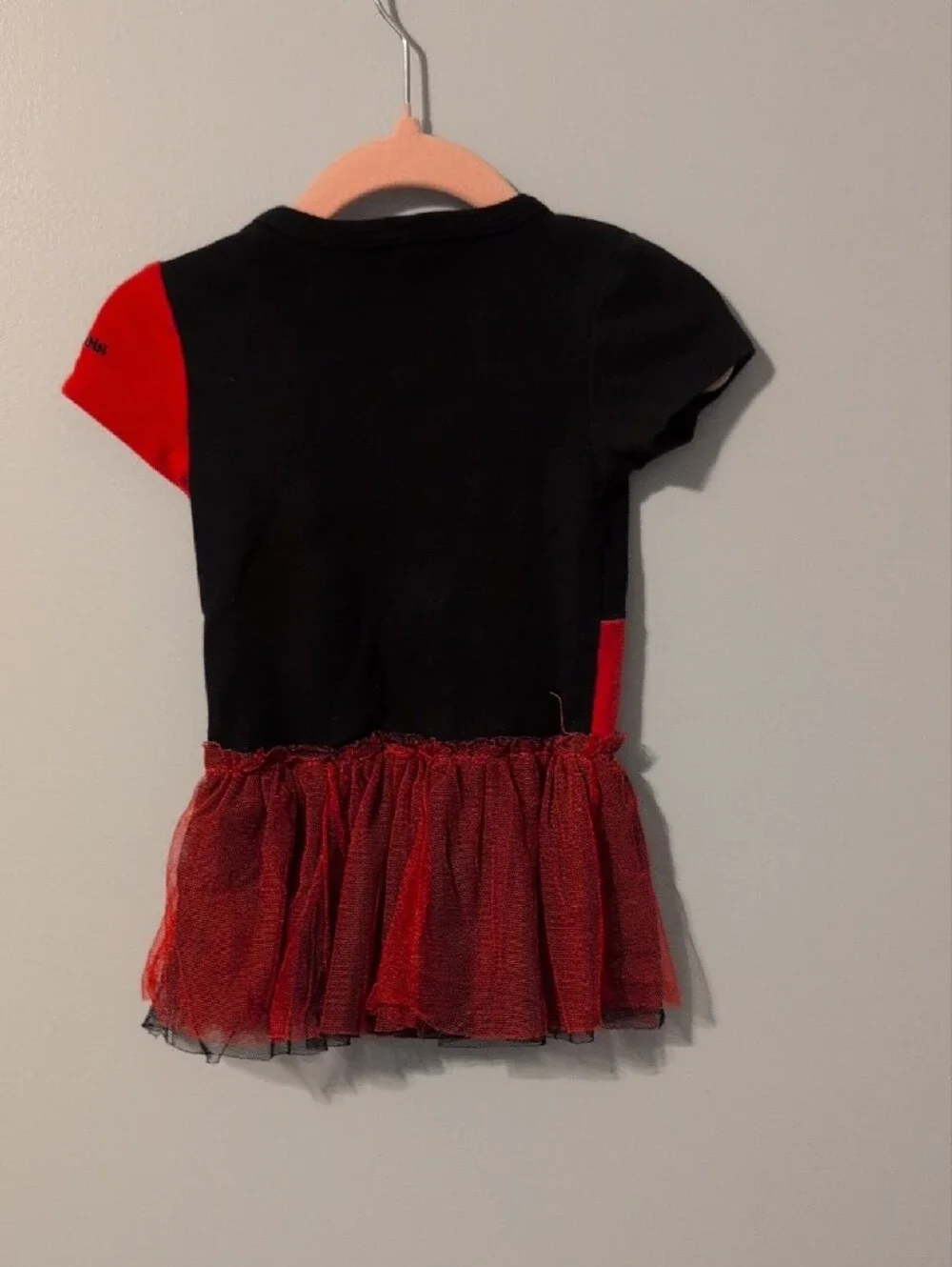 Six Flags Kids' Red & Black Harlequin Costume Dress